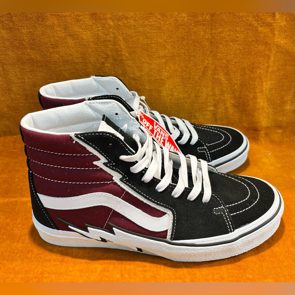 VANS Sk8-Hi Bolt Men's High Top Skate Shoes Suede Canvas Sneakers Size 9.5
